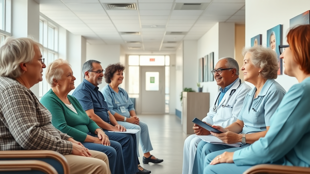 modern medical center in Louisiana, friendly staff with senior patients, accessibility, healthcare and wellness, is louisiana a good place to retire, highly detailed