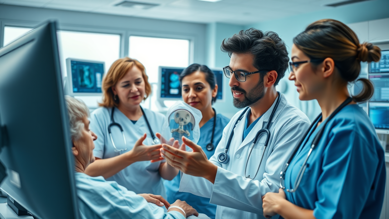family member advocates with staff to prevent emergency room errors for elderly patient in Louisiana emergency department