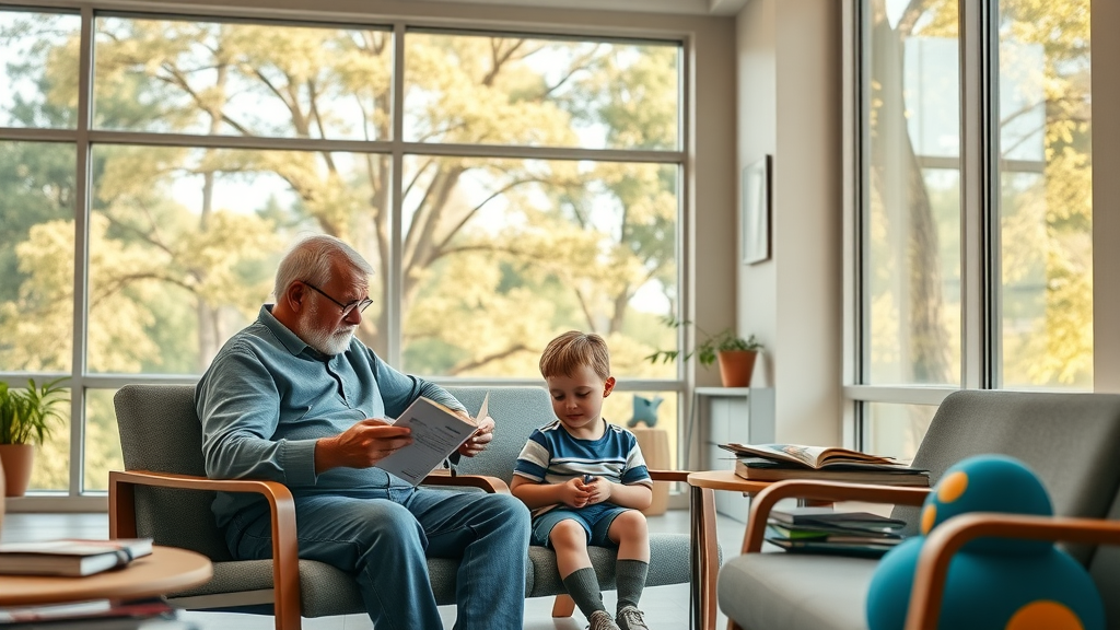 Family friendly waiting area at Custom Eyes Vision Center Baton Rouge