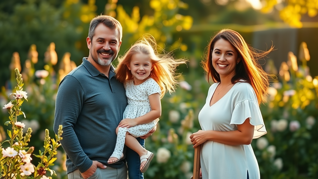 Radiant healthy family enjoying outdoors, symbolizing Bella Santé wellness